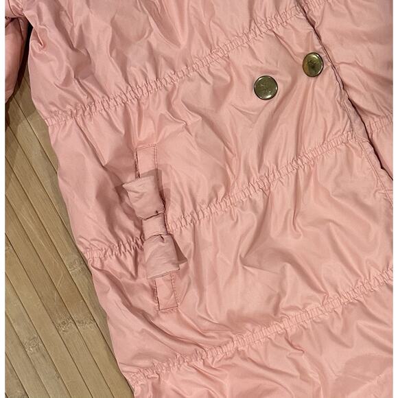 Hanna Andersson Down Girls City Puffer Coat Pink Size 10 140 - Picture 4 of 10